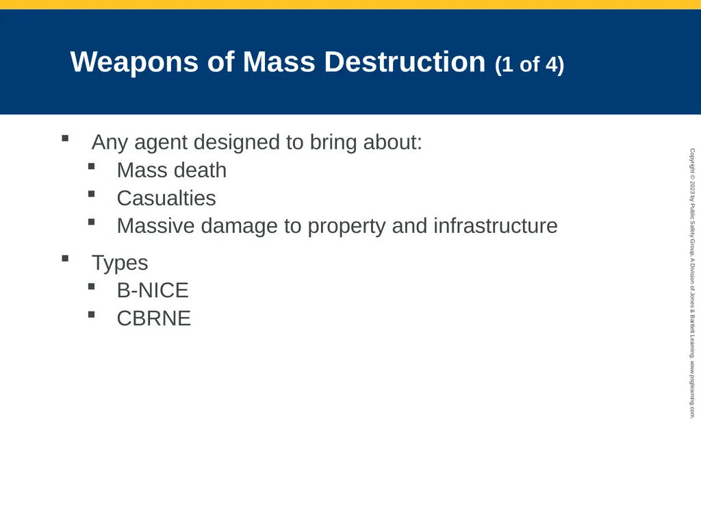 Terrorism Response and Disaster Management CHAPTER - slide 8 of 58
