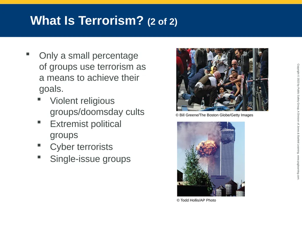 Terrorism Response and Disaster Management CHAPTER - slide 5 of 58