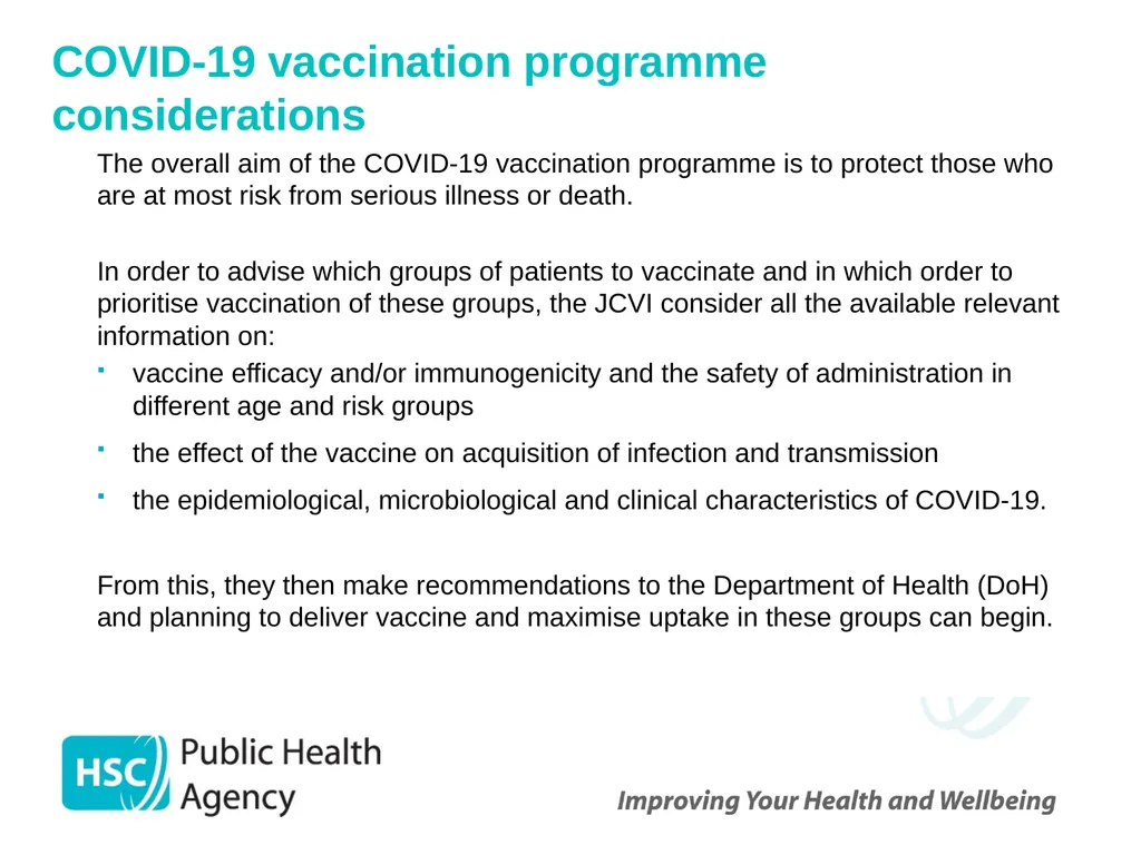 COVID-19 vaccination programme for adults - slide 46 of 83