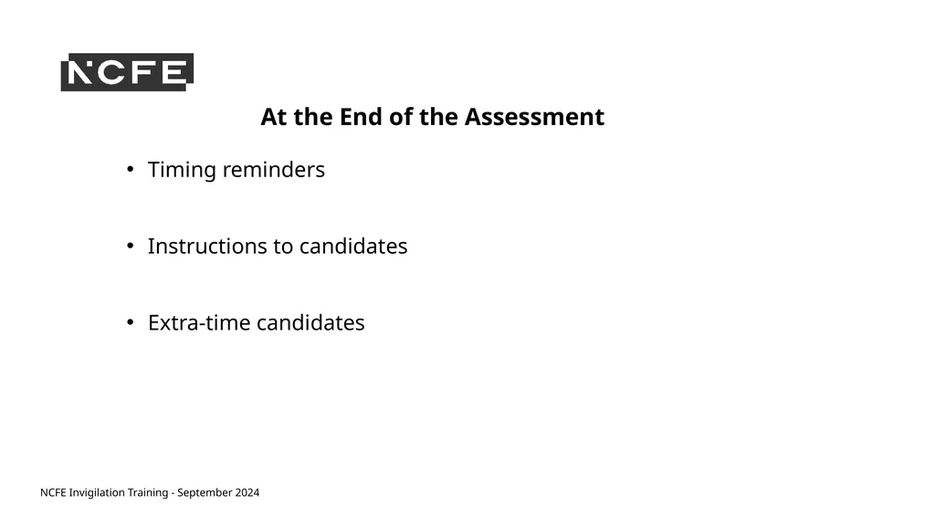 NCFE Invigilation Training - September 2024 NCFE - slide 29 of 62