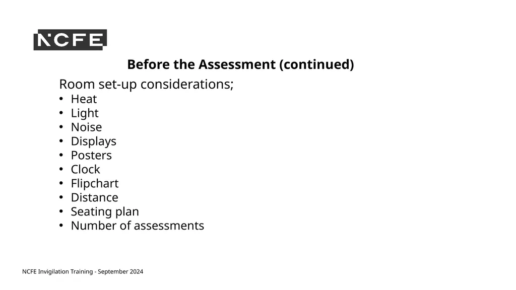 NCFE Invigilation Training - September 2024 NCFE - slide 18 of 62
