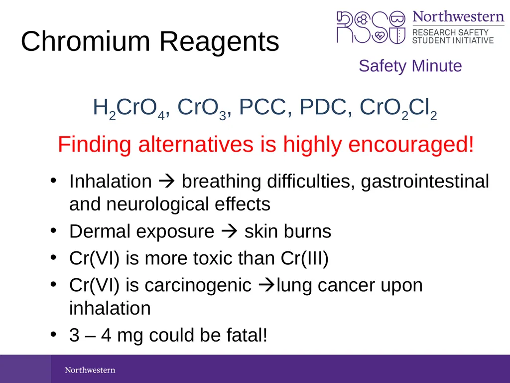 Chromium Reagents H2CrO4, CrO3, PCC, PDC, CrO2Cl2 - slide 1 of 3