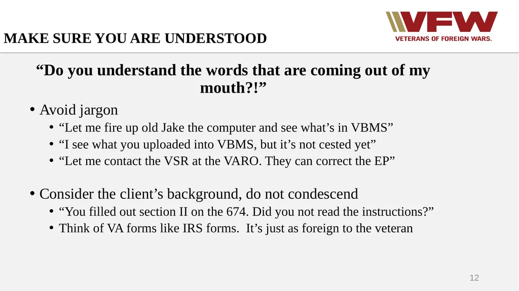 The Interview: A Key to Success Mark Barrett - slide 12 of 18
