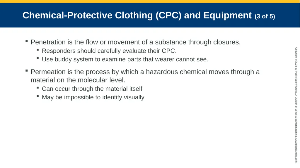 Personal Protective Equipment CHAPTER 8 Knowledge - slide 21 of 41