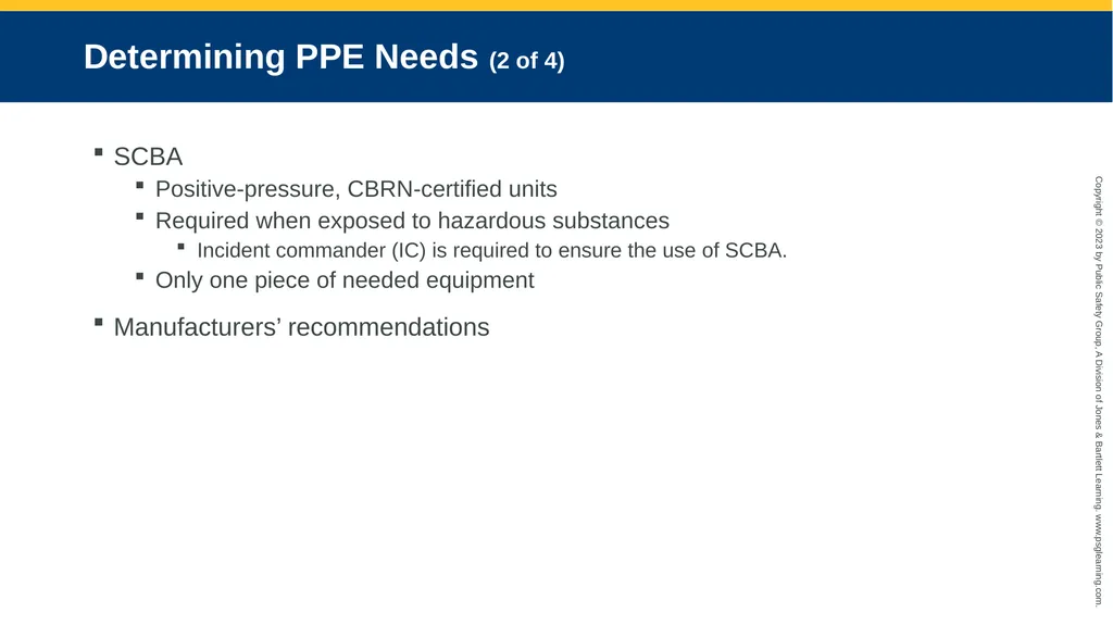 Personal Protective Equipment CHAPTER 8 Knowledge - slide 13 of 41