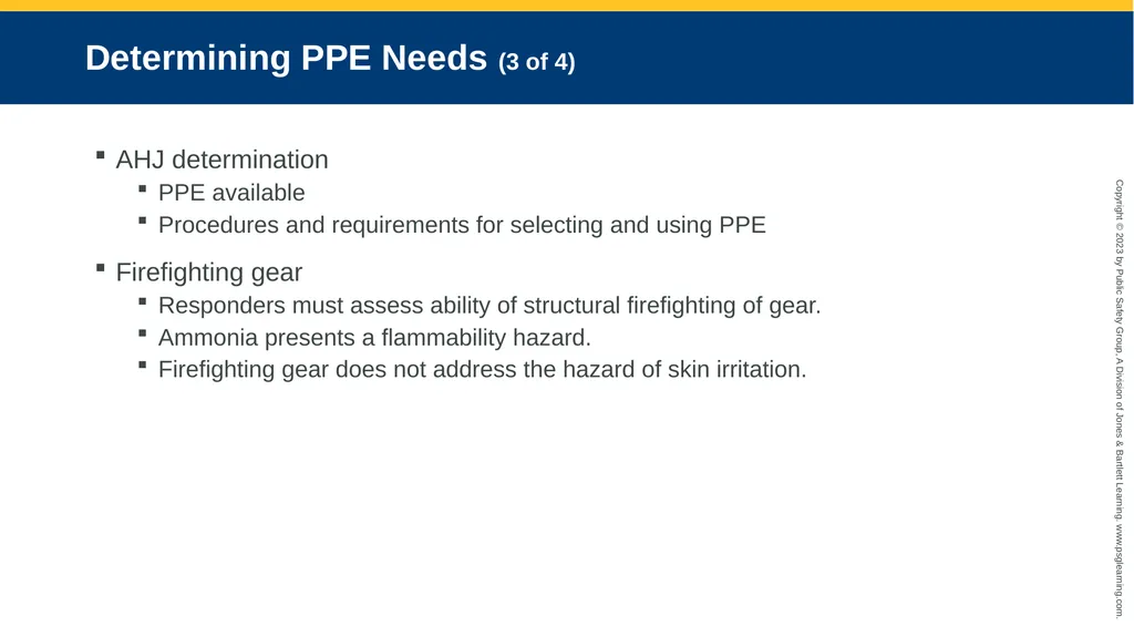 Personal Protective Equipment CHAPTER 8 Knowledge - slide 14 of 41
