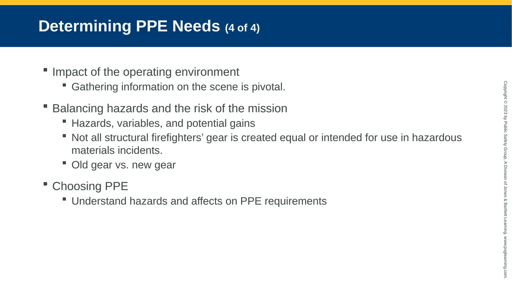 Personal Protective Equipment CHAPTER 8 Knowledge - slide 15 of 41