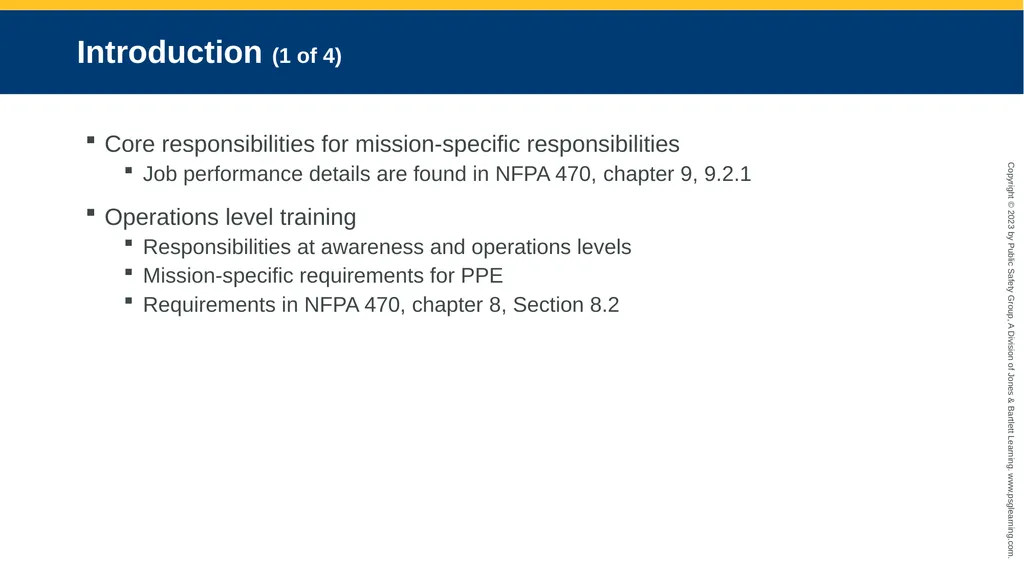 Personal Protective Equipment CHAPTER 8 Knowledge - slide 3 of 41