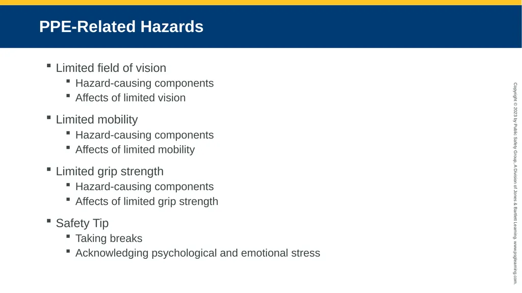 Personal Protective Equipment CHAPTER 8 Knowledge - slide 31 of 41