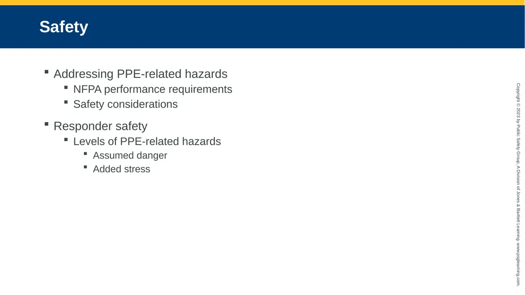 Personal Protective Equipment CHAPTER 8 Knowledge - slide 30 of 41