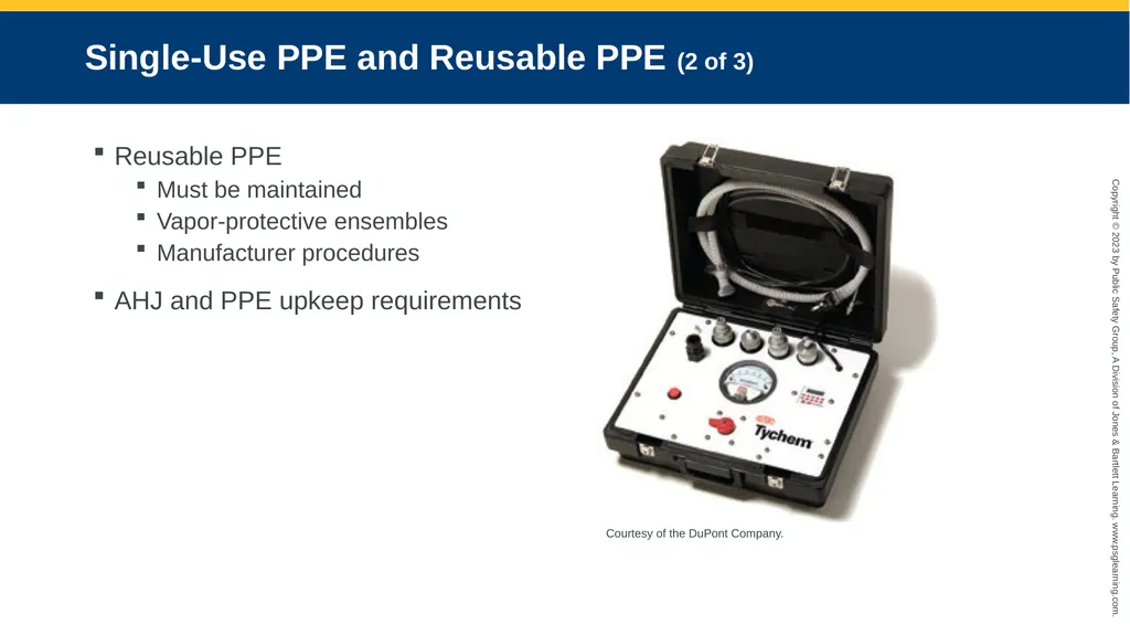 Personal Protective Equipment CHAPTER 8 Knowledge - slide 8 of 41