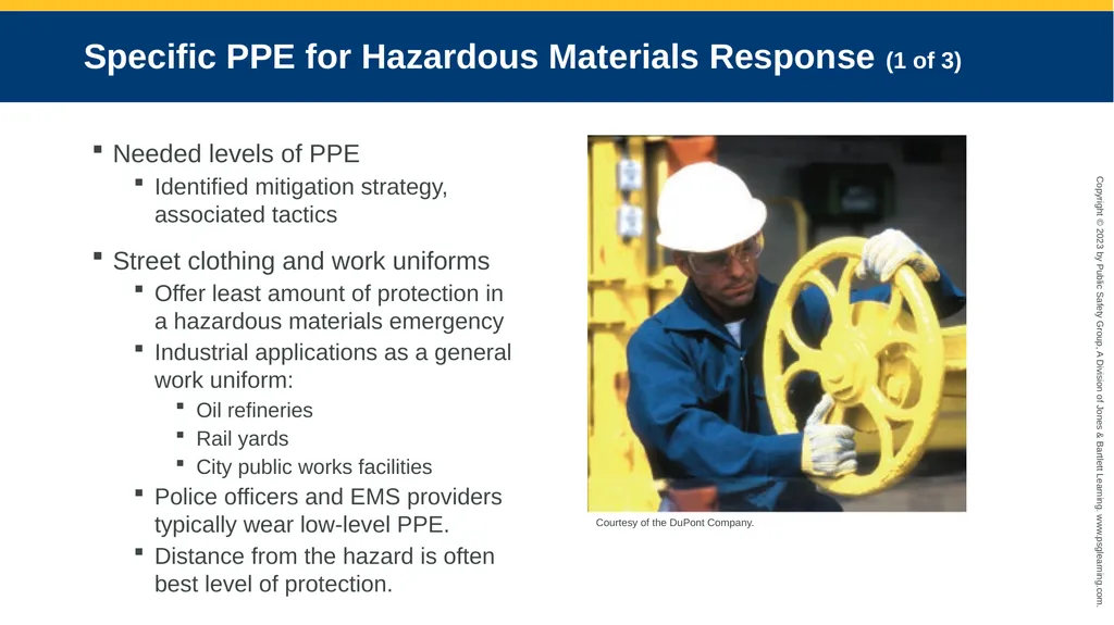 Personal Protective Equipment CHAPTER 8 Knowledge - slide 16 of 41