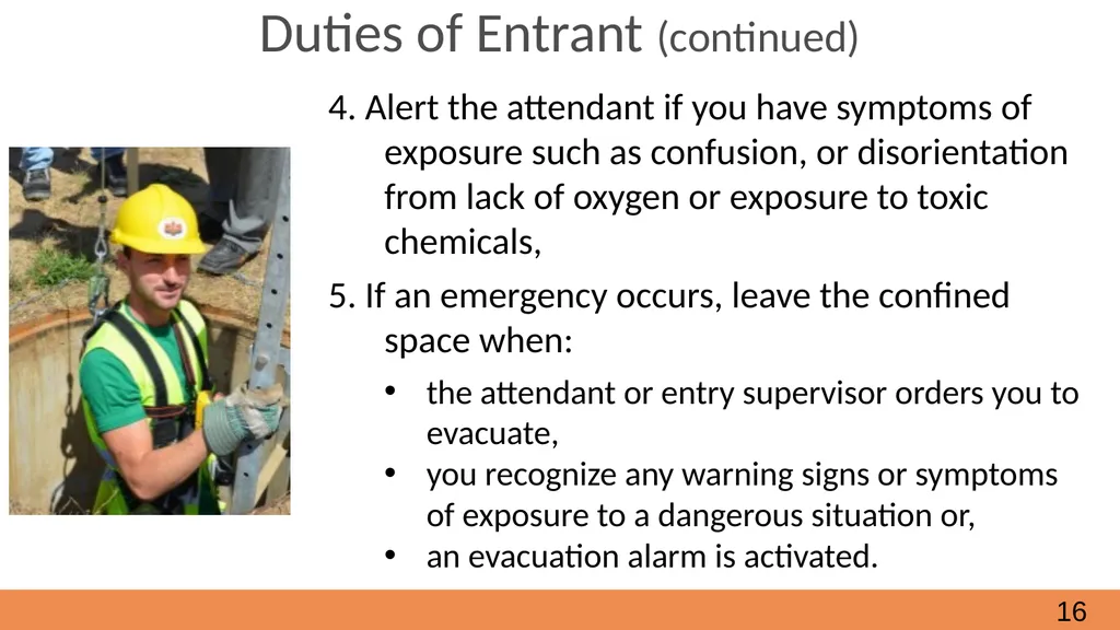 Confined Spaces October, 2021 Module 2 - How to - slide 16 of 37