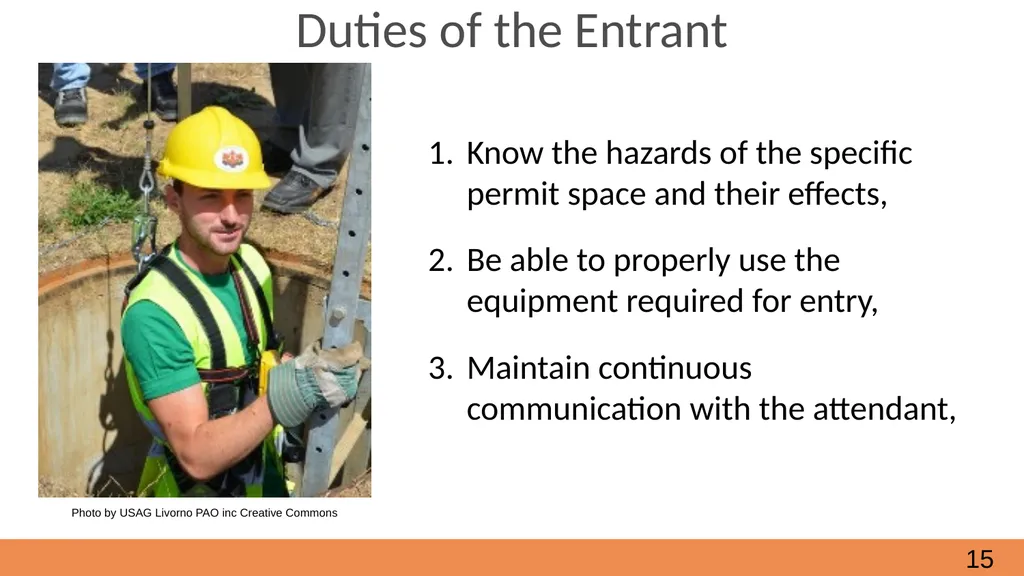 Confined Spaces October, 2021 Module 2 - How to - slide 15 of 37