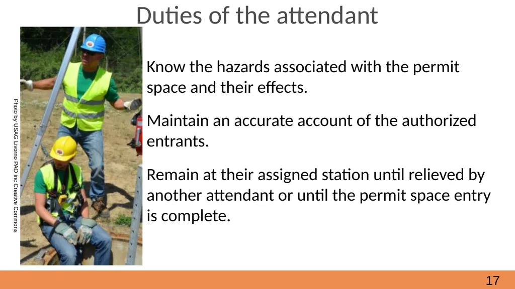 Confined Spaces October, 2021 Module 2 - How to - slide 17 of 37
