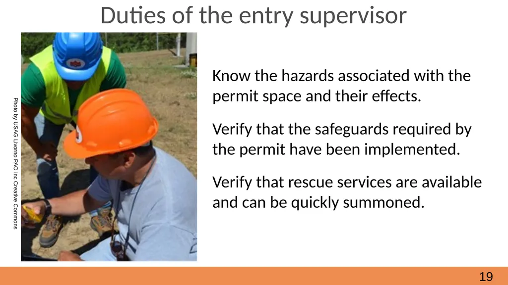 Confined Spaces October, 2021 Module 2 - How to - slide 19 of 37