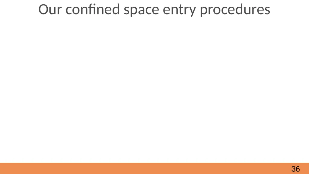 Confined Spaces October, 2021 Module 2 - How to - slide 36 of 37