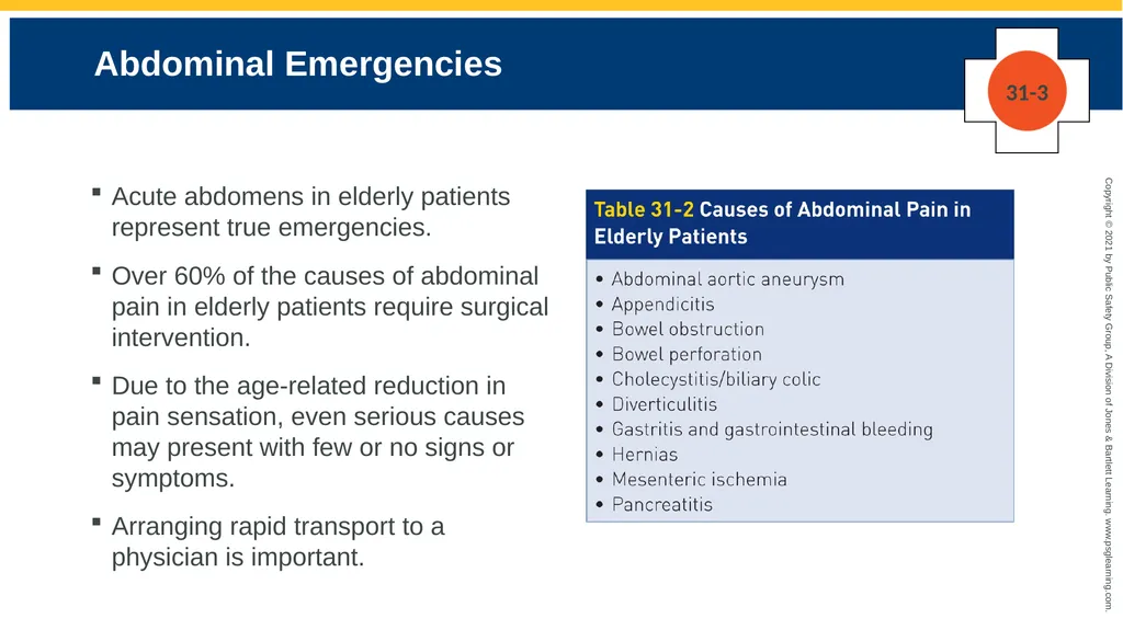 CHAPTER 31 Geriatric Emergencies The following - slide 34 of 74