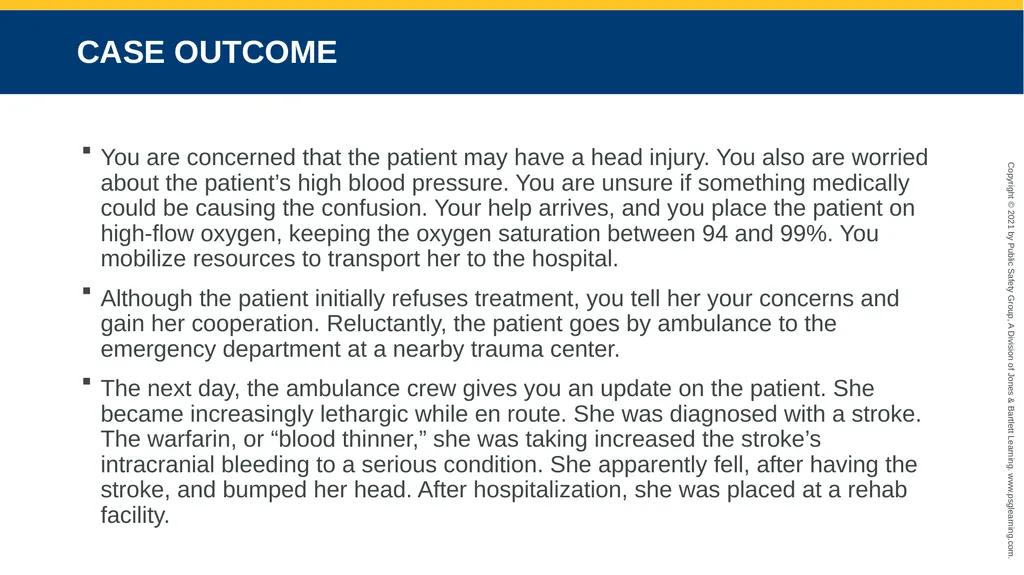 CHAPTER 31 Geriatric Emergencies The following - slide 74 of 74