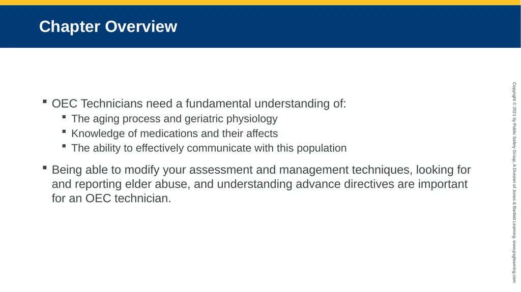 CHAPTER 31 Geriatric Emergencies The following - slide 9 of 74