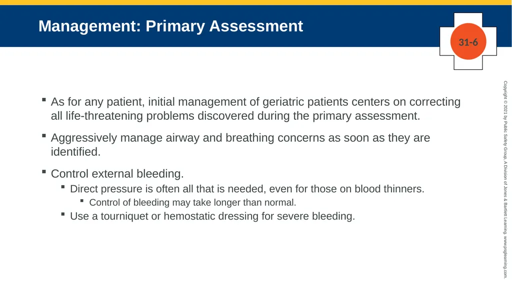 CHAPTER 31 Geriatric Emergencies The following - slide 64 of 74