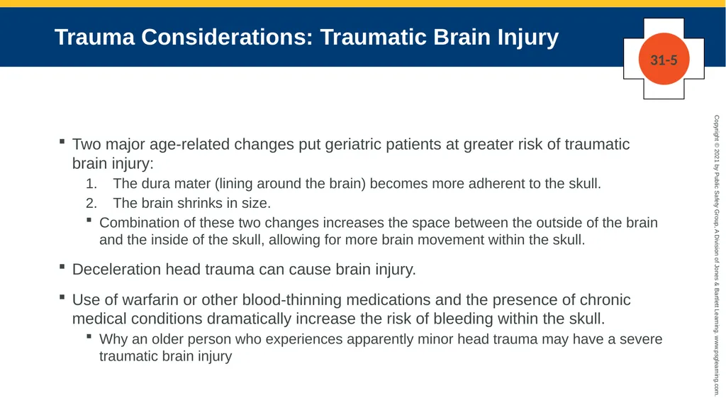 CHAPTER 31 Geriatric Emergencies The following - slide 51 of 74