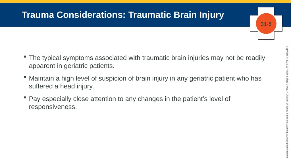 CHAPTER 31 Geriatric Emergencies The following - slide 52 of 74