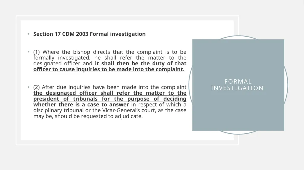What is the CDM FOR? Section 1 CDM - Duty - slide 6 of 10
