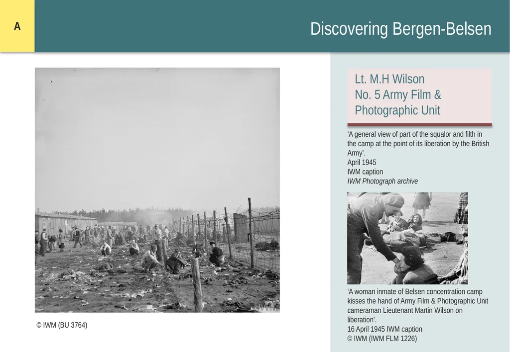 Encountering Bergen-Belsen What were the - slide 3 of 54