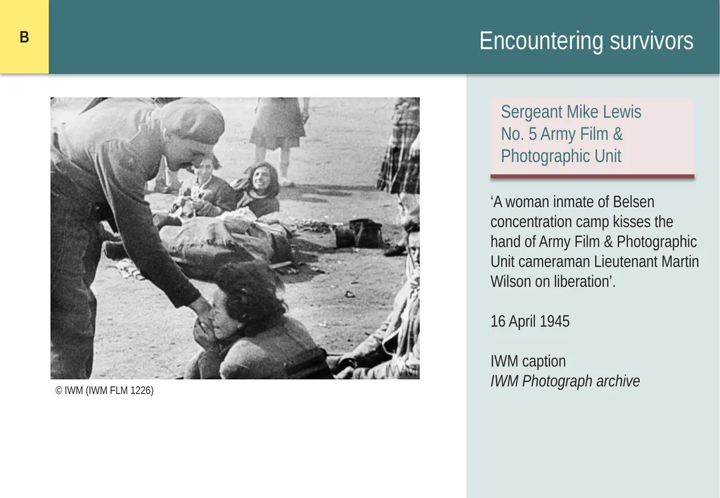 Encountering Bergen-Belsen What were the - slide 15 of 54