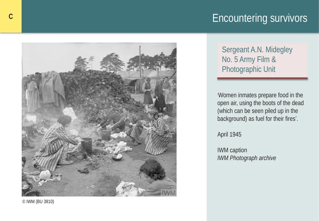 Encountering Bergen-Belsen What were the - slide 25 of 54