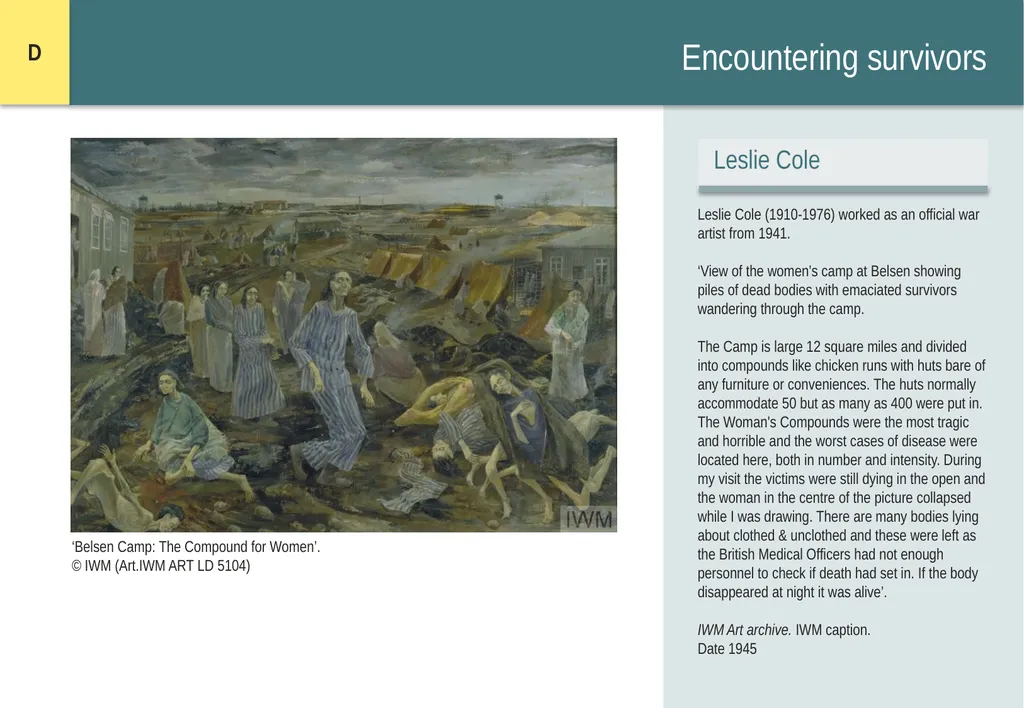Encountering Bergen-Belsen What were the - slide 35 of 54