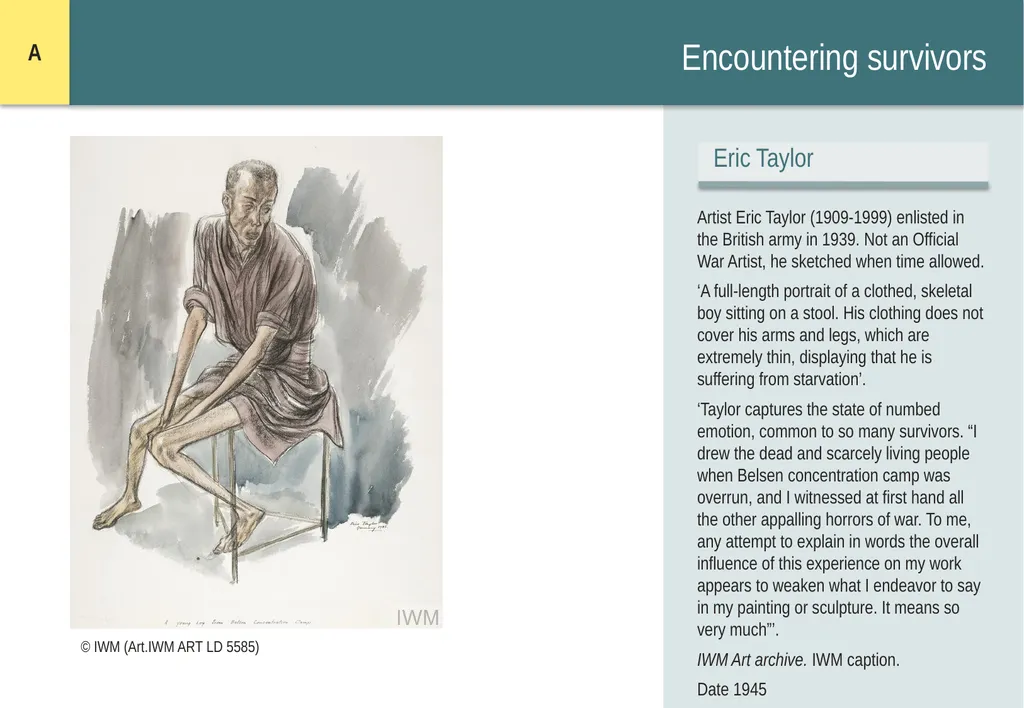 Encountering Bergen-Belsen What were the - slide 5 of 54