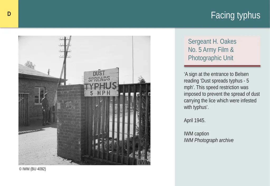 Encountering Bergen-Belsen What were the - slide 36 of 54