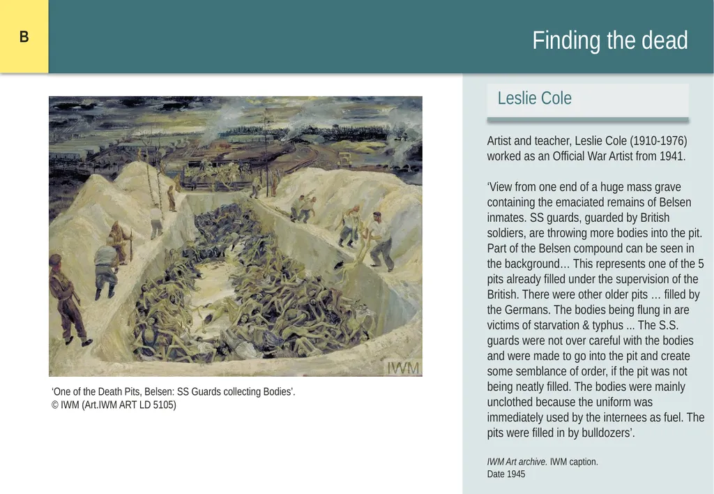 Encountering Bergen-Belsen What were the - slide 14 of 54