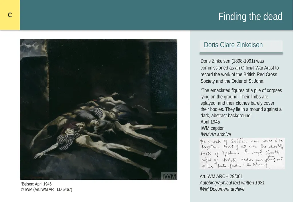 Encountering Bergen-Belsen What were the - slide 24 of 54
