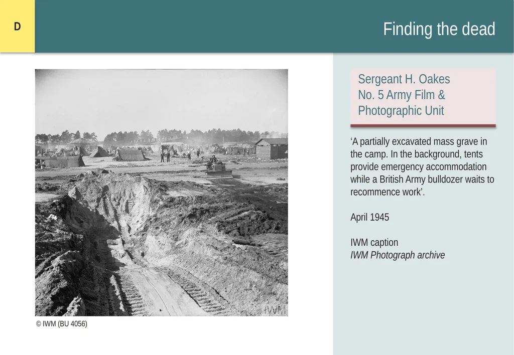 Encountering Bergen-Belsen What were the - slide 34 of 54