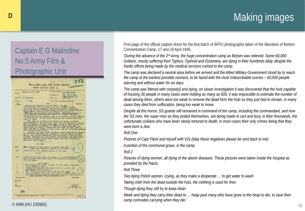 Encountering Bergen-Belsen What were the - slide 38 of 54