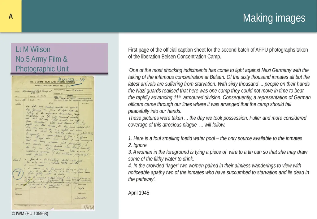 Encountering Bergen-Belsen What were the - slide 8 of 54