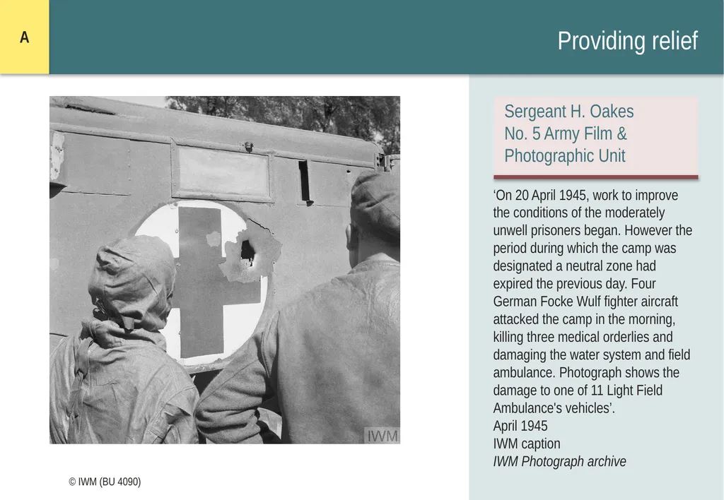 Encountering Bergen-Belsen What were the - slide 7 of 54