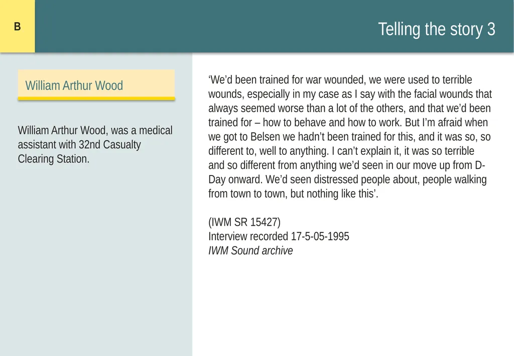 Encountering Bergen-Belsen What were the - slide 21 of 54