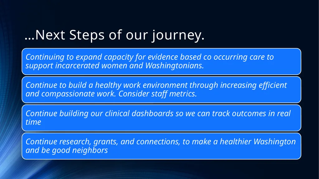 Evidence Based Treatment to Improve Client, Staff, - slide 42 of 47