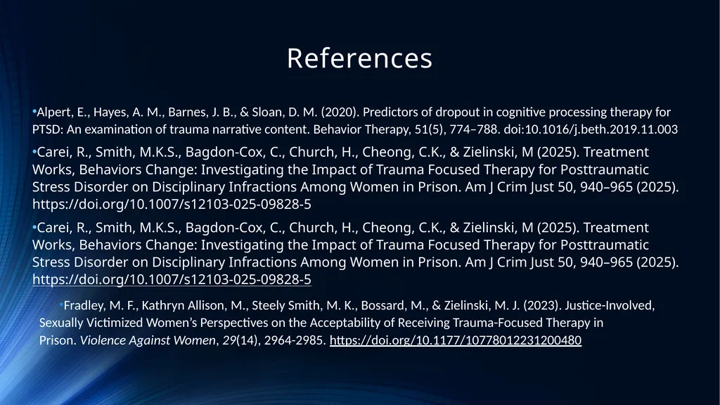 Evidence Based Treatment to Improve Client, Staff, - slide 45 of 47
