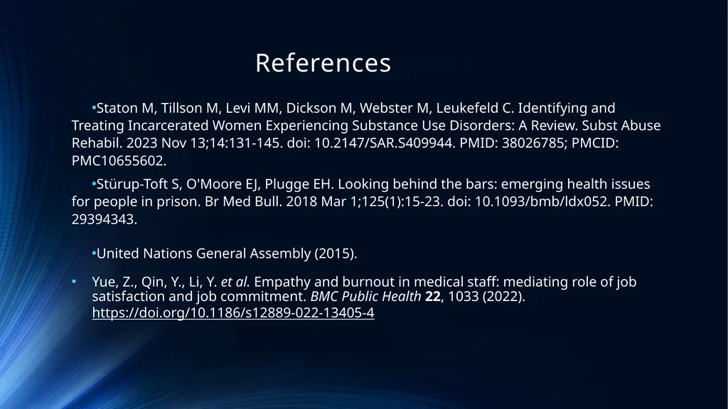 Evidence Based Treatment to Improve Client, Staff, - slide 47 of 47