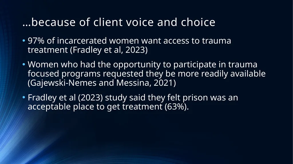 Evidence Based Treatment to Improve Client, Staff, - slide 13 of 47