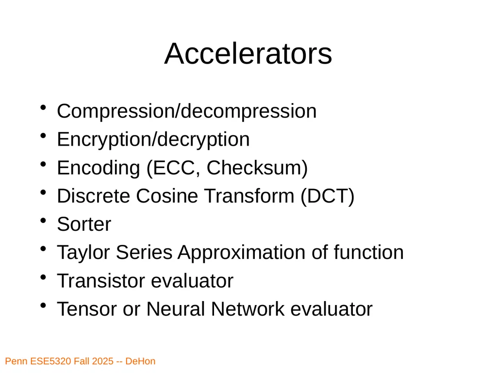 Penn ESE5320 Fall 2026 -- DeHon ESE5320: - slide 10 of 59