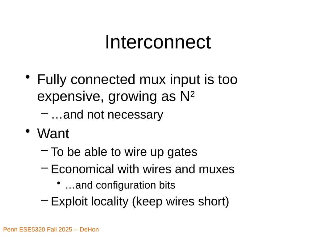 Penn ESE5320 Fall 2026 -- DeHon ESE5320: - slide 36 of 59