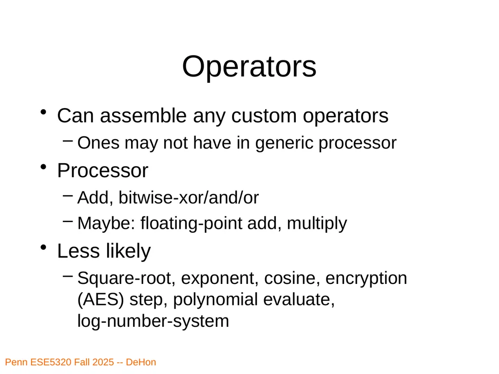 Penn ESE5320 Fall 2026 -- DeHon ESE5320: - slide 9 of 59