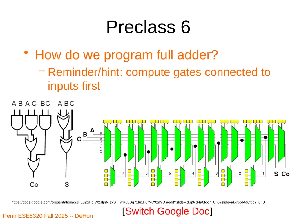 Penn ESE5320 Fall 2026 -- DeHon ESE5320: - slide 27 of 59