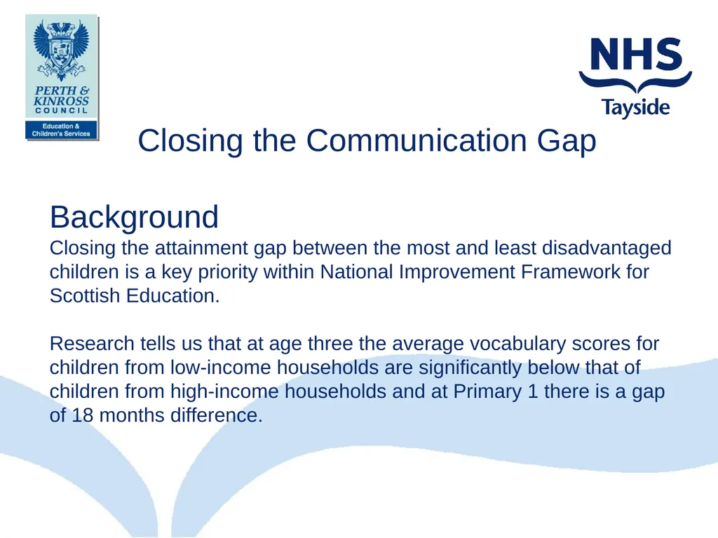 Talk Listen Communicate Closing the Communication - slide 2 of 28